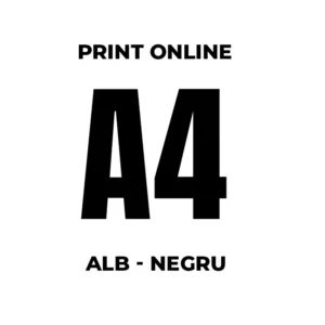 A4 print online alb negru