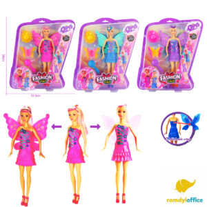 Papusa Fluture Fashion Girl, cu Accesorii de Schim